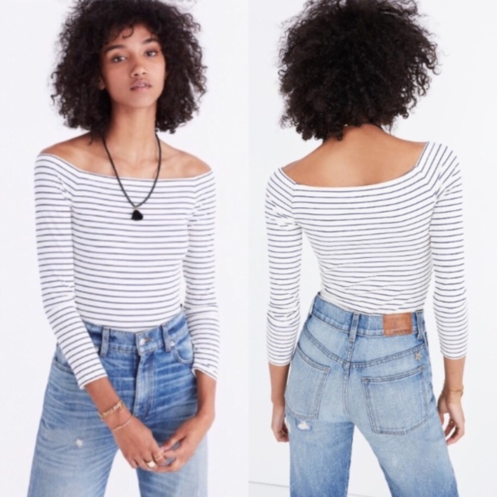 Off the Shoulder Ribbed Bodysuit